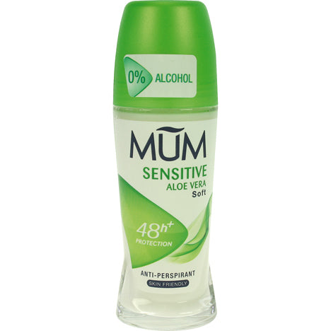 Déodorant roll-on Mum 50 ml à l'aloe vera pour peaux sensibles