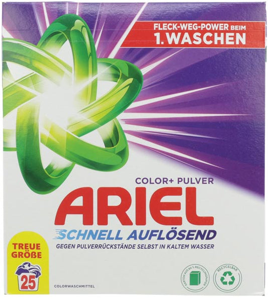 Lessive en poudre Ariel 1,5 kg, couleur 25 WL