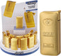 Briquet électrique, lingot d'or en métal exposé