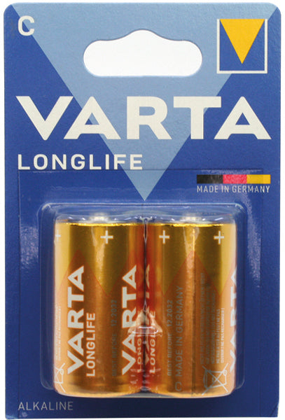 Pile alcaline longue durée VARTA Baby C 2