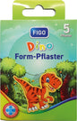 Pansements pour enfants, paquet de 5, forme de dinosaure