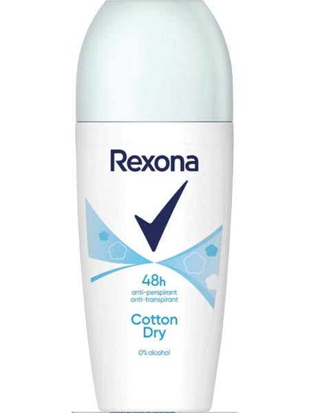 Déodorant roll-on Rexona Cotton Dry pour femmes 50 ml