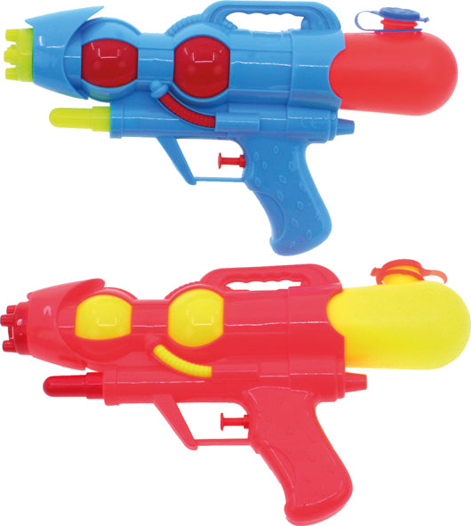 Pistolet à eau de 28 cm, bicolore, avec réservoir de 160 ml