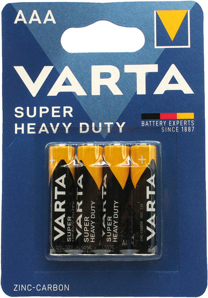 Lot de 4 piles micro AAA VARTA ultra-résistantes