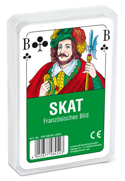 Jeu de cartes de luxe à motifs français, 32 cartes