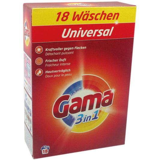 Lessive universelle Gama 18 WL, paquet de 1,08 kg