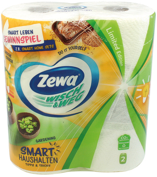 Rouleau de papier ménager Zewa 2x72 feuilles Motif amusant
