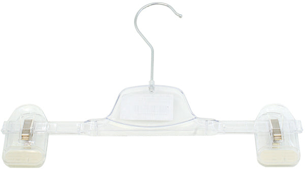 Cintre transparent pour pantalon avec 2 pinces