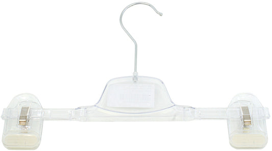 Cintre transparent pour pantalon avec 2 pinces