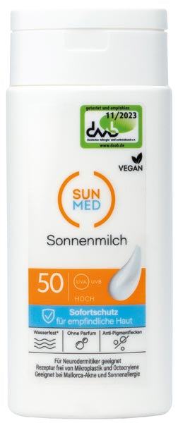 Lotion solaire Sun Med 200 ml FPS 50