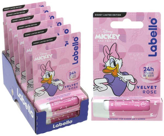 Baume à lèvres Labello. Velvet Rose Daisy Duck 4,8 g