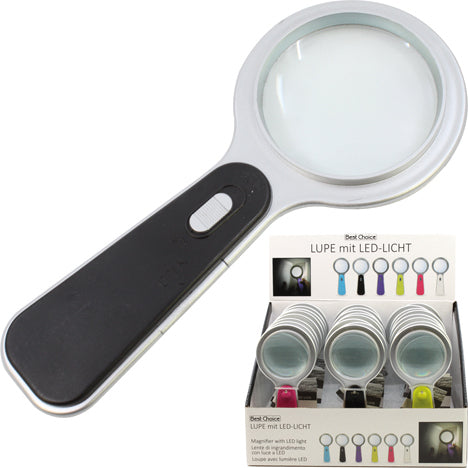 Loupe LED, affichage multicolore, 15 x 6,5 cm