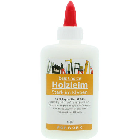 Colle 125 g pour bois, feutrine et carton en bouteille