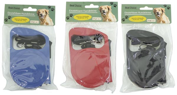 Laisse pour chien de 5 m en corde fine, 3 couleurs assorties