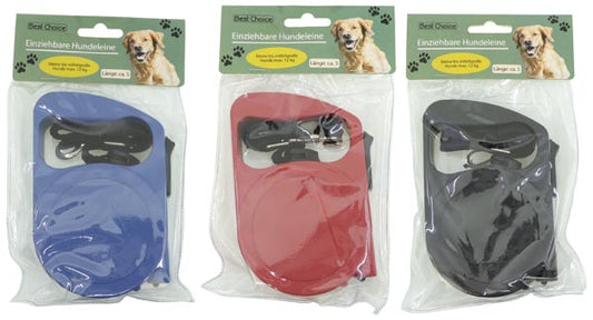 Laisse pour chien de 5 m en corde fine, 3 couleurs assorties