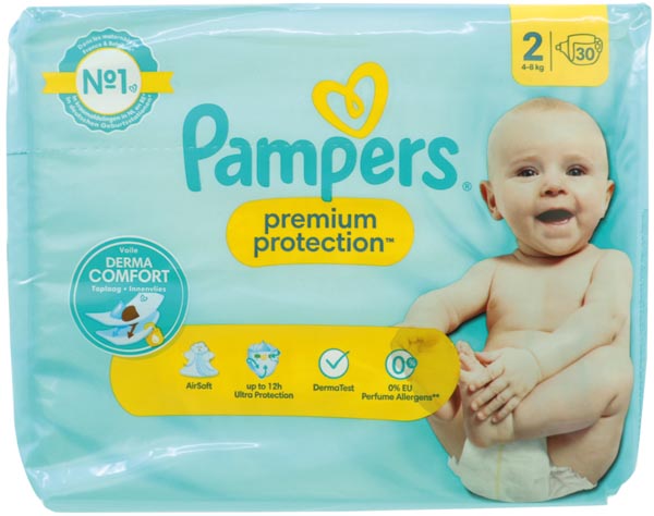 Pampers Premium Protection Nouveau-né Taille 2 Mini 30
