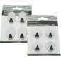 Crochets auto-adhésifs en acier inoxydable, lot de 4, tailles assorties : 5 + 3,5 cm