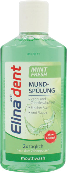 Bain de bouche Elina 250 ml, menthe fraîche, sans alcool