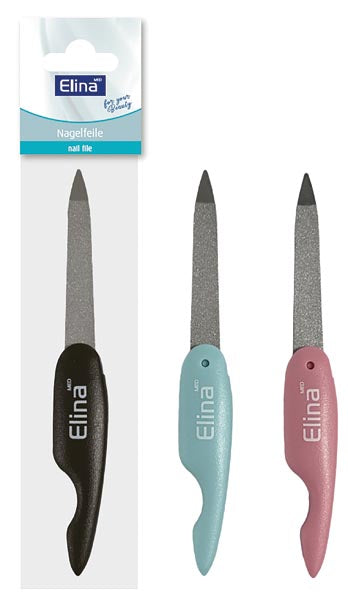 Lime à ongles pliable Elina, 13,5 cm, sous sachet cellophane