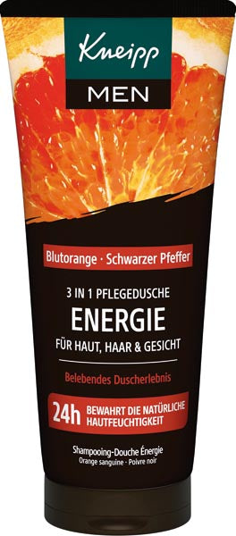 Gel douche Kneipp Homme 3 en 1 200 ml Énergie