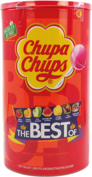 Chupa Chups Best of 100, bouchon et drapeau, 1200 g
