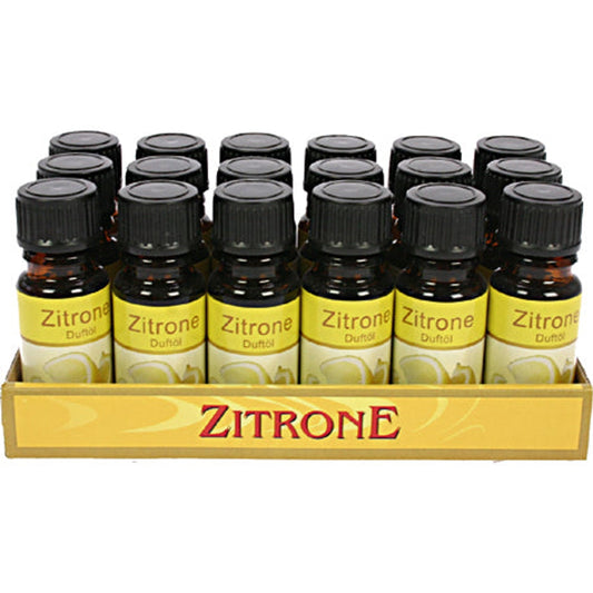 Huile parfumée au citron 10 ml en flacon de verre
