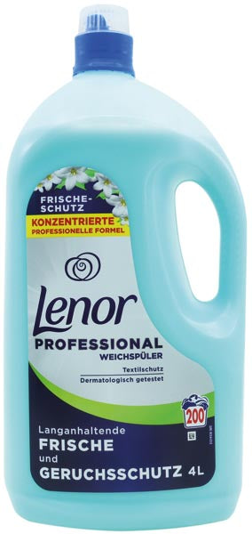Adoucissant textile professionnel Lenor 4L, protection fraîcheur 200W