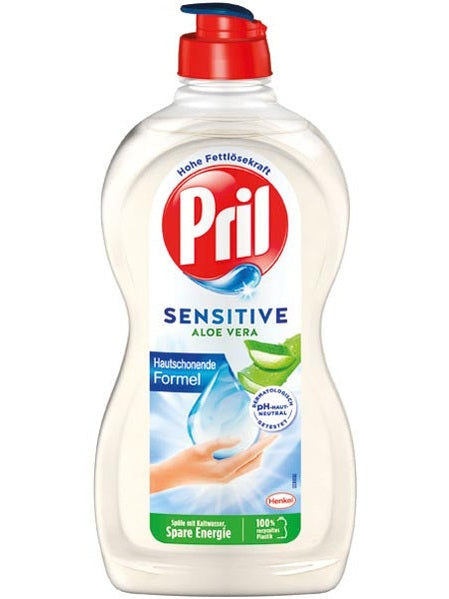 Liquide vaisselle Pril 450 ml à l'aloe vera pour peaux sensibles