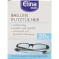 Lingettes nettoyantes pour lunettes Elina, 20 pièces en sachets individuels