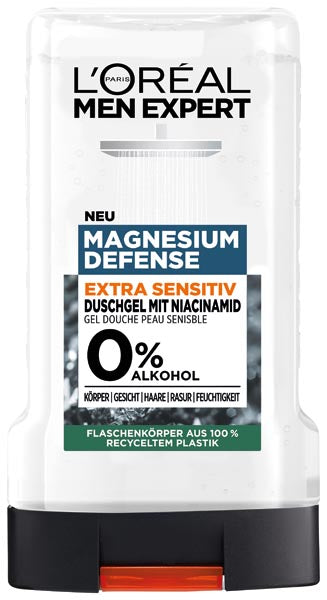 Gel douche L'Oréal Men Expert 250 ml Défense au magnésium