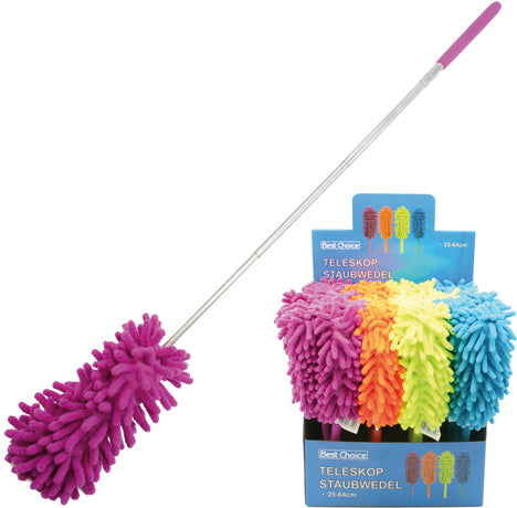 Plumeau de luxe en chenille avec manche télescopique 27-75 cm