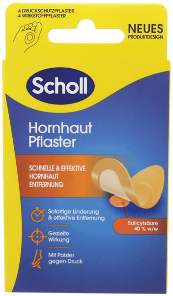 Pansements Scholl pour éliminer les callosités, lot de 4.