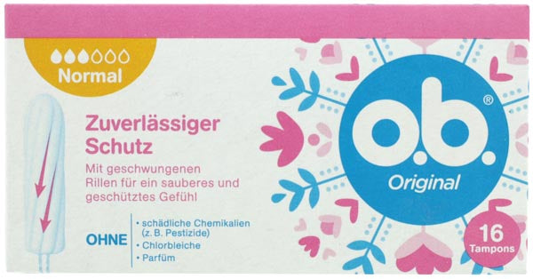 Tampons O.B. normaux, boîte de 16