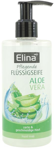 Savon liquide Elina à l'aloe vera 300 ml avec distributeur
