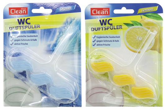 Désodorisant pour toilettes CLEAN 39g 2f. Fraîcheur océanique et citron