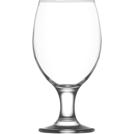 Verre à bière en verre de 400 ml, hauteur : 16 cm