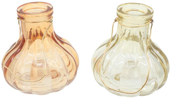 Vase élégant et bulbeux, 6,5 x 6,5 x 3 cm, en verre de très haute qualité