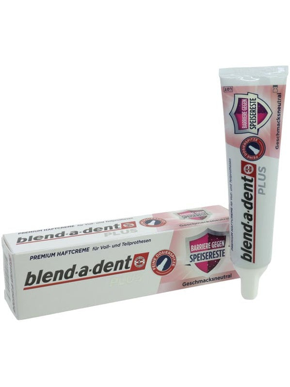 Crème adhésive pour prothèses dentaires Blend-a-Dent 40 g avec protection contre les miettes