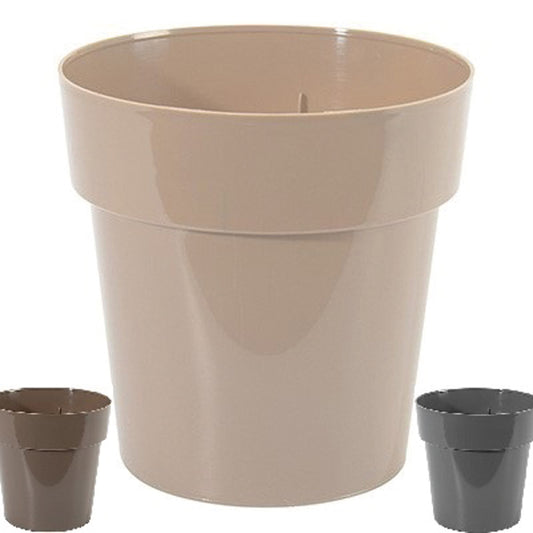 Pot de fleurs Melisa, rond de 12 cm, en plastique