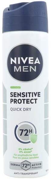 Déodorant spray Nivea 150 ml pour hommes sensibles