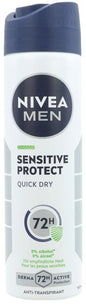 Déodorant spray Nivea 150 ml pour hommes sensibles