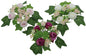 Couronne de fleurs avec des roses, environ 25 cm