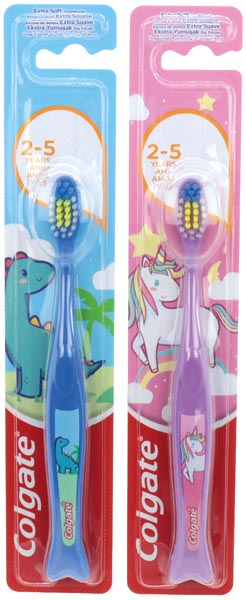 Brosse à dents COLGATE Kids 2+, Extra souple, 15 cm