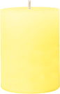 Bougie rustique et sûre 80x60mm Jaune pastel