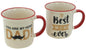 Mug à café de 8,6 cm de diamètre et 8,5 cm de hauteur, en céramique de haute qualité.