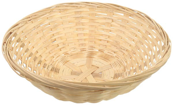 Panier rond en osier, couleur naturelle, 22,6 x 4 cm