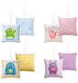 Coussin d'encouragement 12x12cm, doux, lot de 4, sans fermeture éclair,