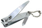 Coupe-ongles 5,5 cm, chromé, avec lime 3 cm incluse
