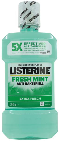 Bain de bouche Listerine 500 ml Menthe fraîche