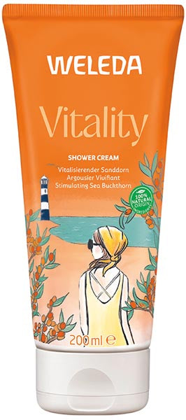 Crème de douche Weleda 200 ml Vitalité Argousier